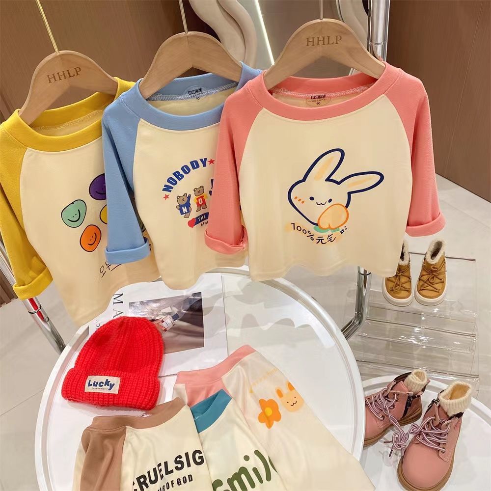 女童单上衣春秋冬款套头衫童装