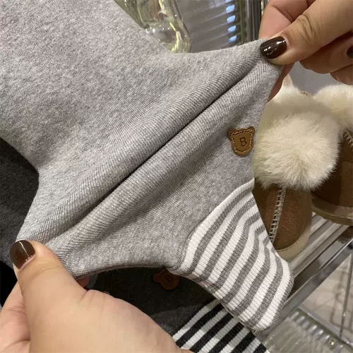 Флисовые демисезонные леггинсы для отдыха, детский пуховик, штаны, подходит для подростков, с медвежатами