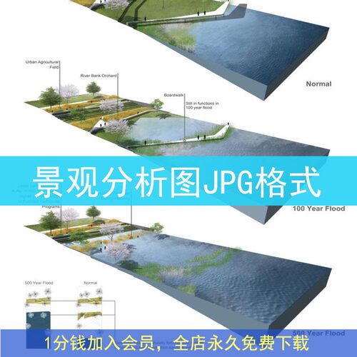园林景观建筑规划功能交通区位植物空间现状元素竖向前期分析图