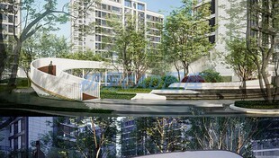 199草图大师su模型库小区楼盘居住区住宅楼房屋鸟瞰别墅内部园林