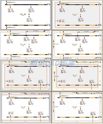 63 无主灯灯光及天花吊顶设计案例cad图纸模板电路电气平面图施工