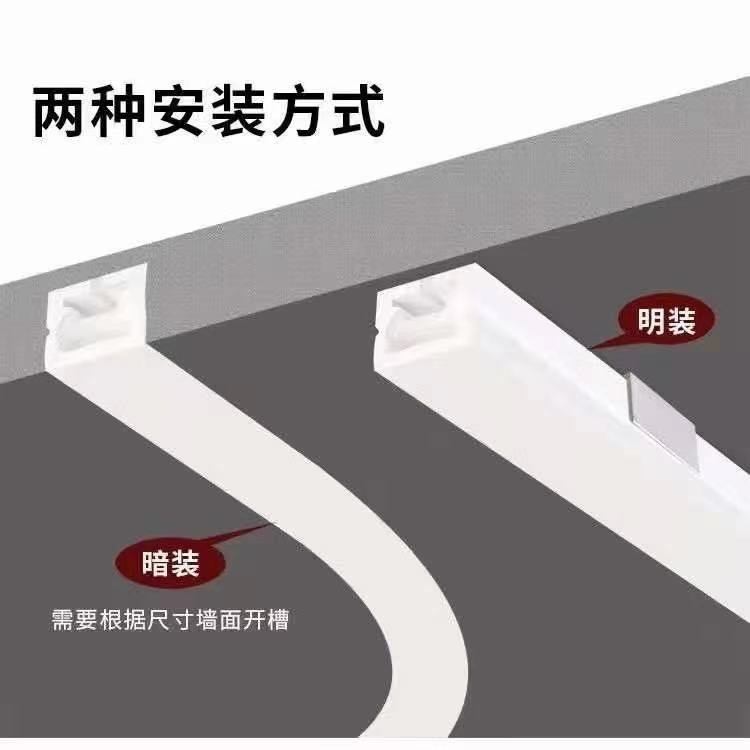 柔性led硅胶灯带低压24V可弯曲线型灯条12V嵌入式防水暗装造型灯