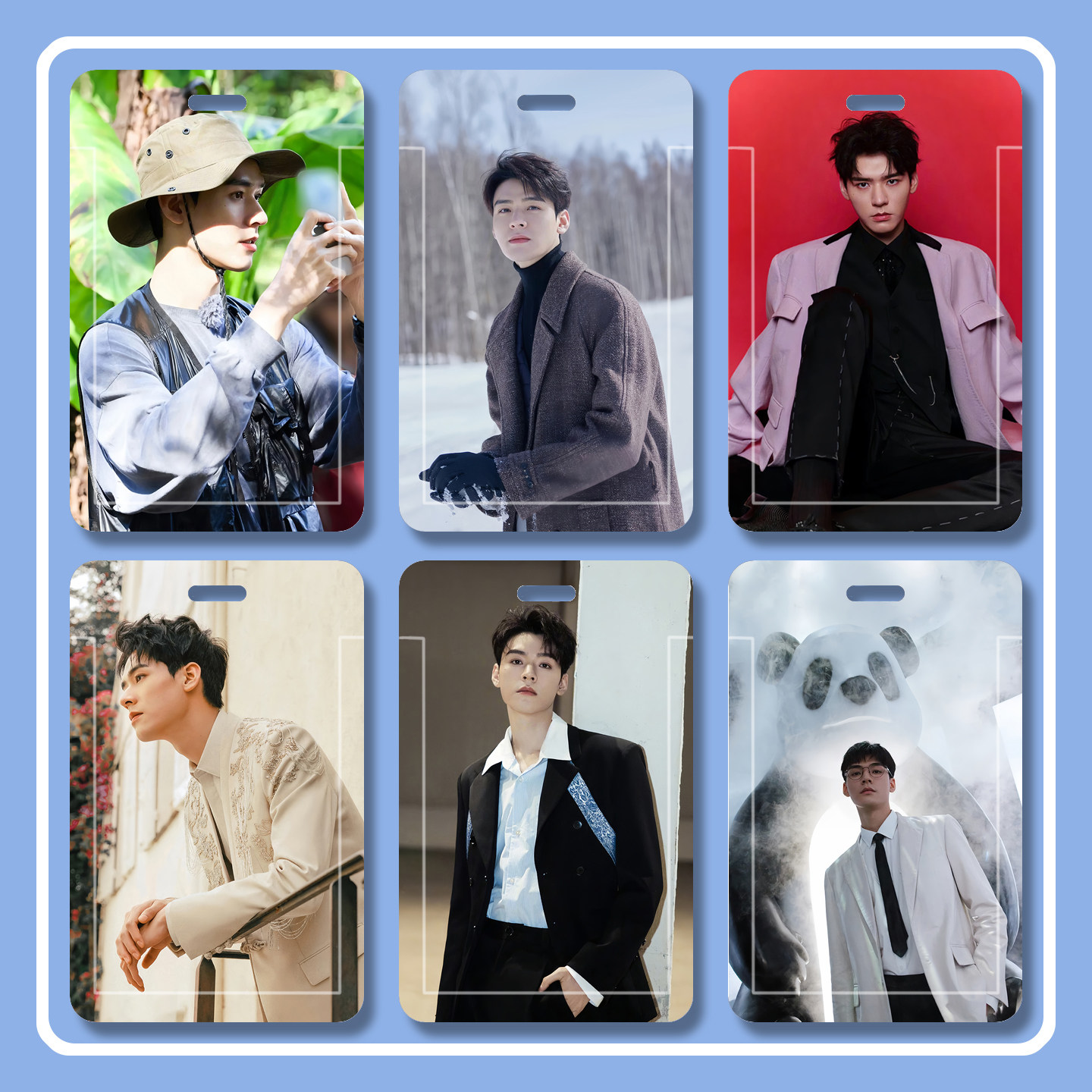 龚俊明星周边滑盖卡套学生饭卡校园卡公交卡保护套新款定制学生卡