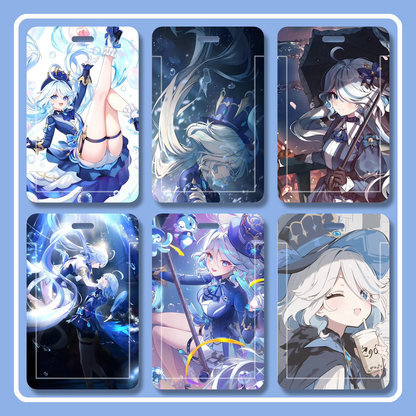 原神芙宁娜周边卡套二次元动漫证件套公交卡饭卡学生便携精致双面