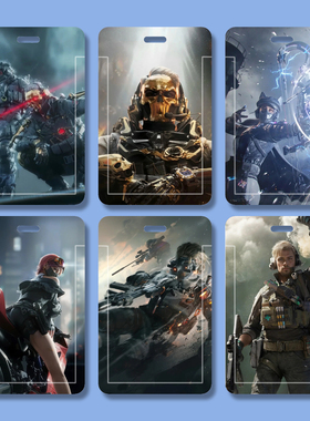 三角洲行动学生卡多功能游戏胸牌双面透明精美滑盖硬饭卡套周边