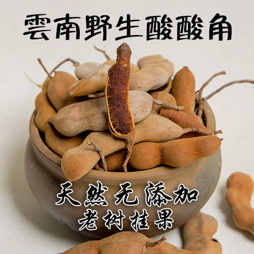 云南酸酸角野生新鲜水果蔬带壳天然酸爽孕妇开胃休闲怀旧特产零食