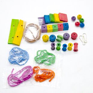 DIY配件 鹦鹉玩具 鸟玩具 牛皮绳 剑麻绳 客户可以自行设计组装