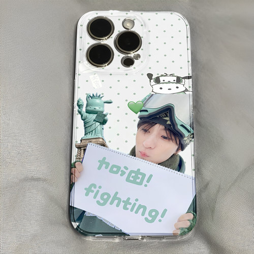 李灿荣呆萌可爱波点手机壳适用于iPhone苹果17小米17opporeno15华为vivo红米荣耀