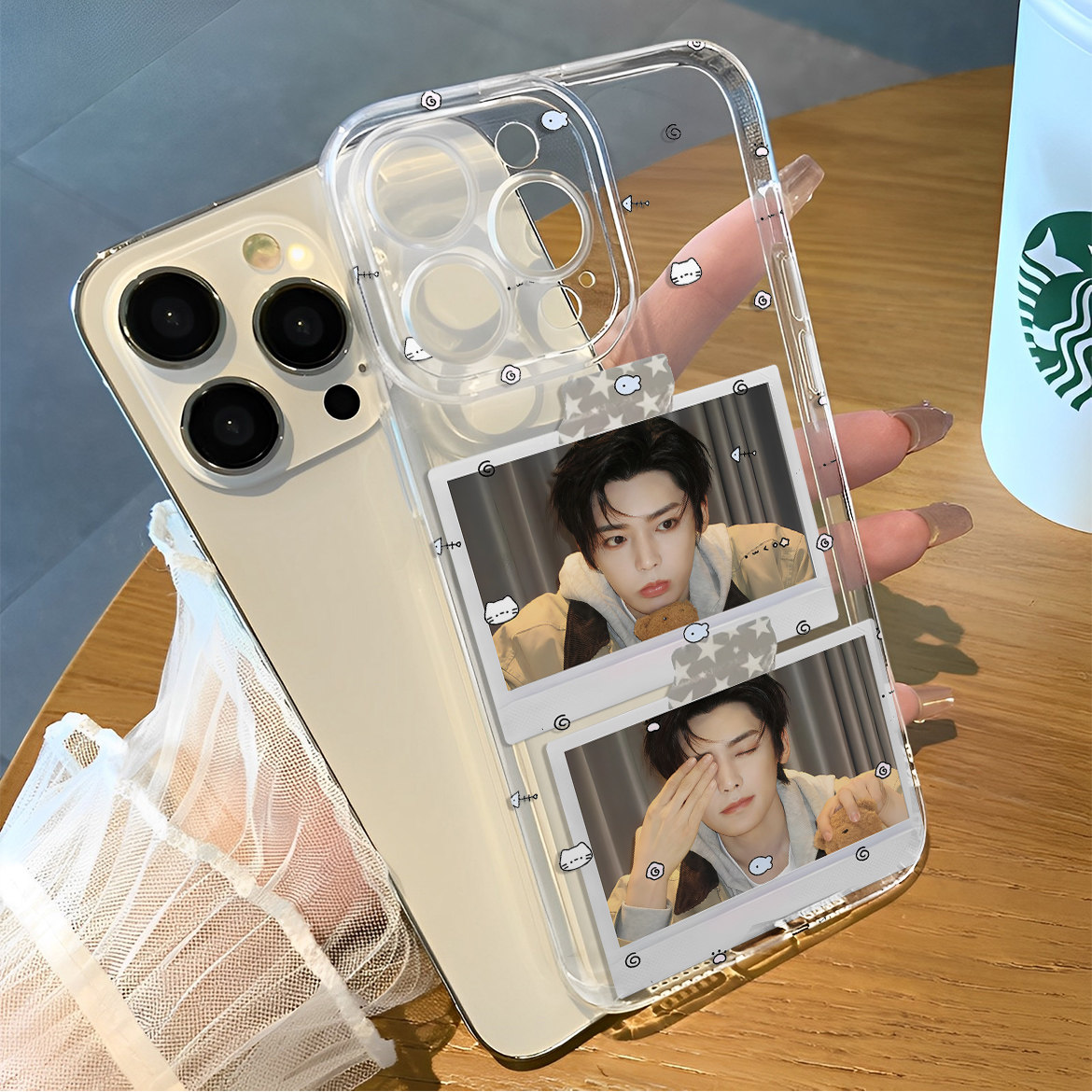 侯明昊呆萌小猫哥可爱拍立得小众手机壳适用于iPhone苹果17小米17oppo华为vivo红米荣耀