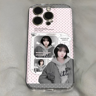 sakura宫脇咲良韩系波点ins小众清新手机壳适用于iPhone苹果17小米17opporeno15华为vivo红米荣耀