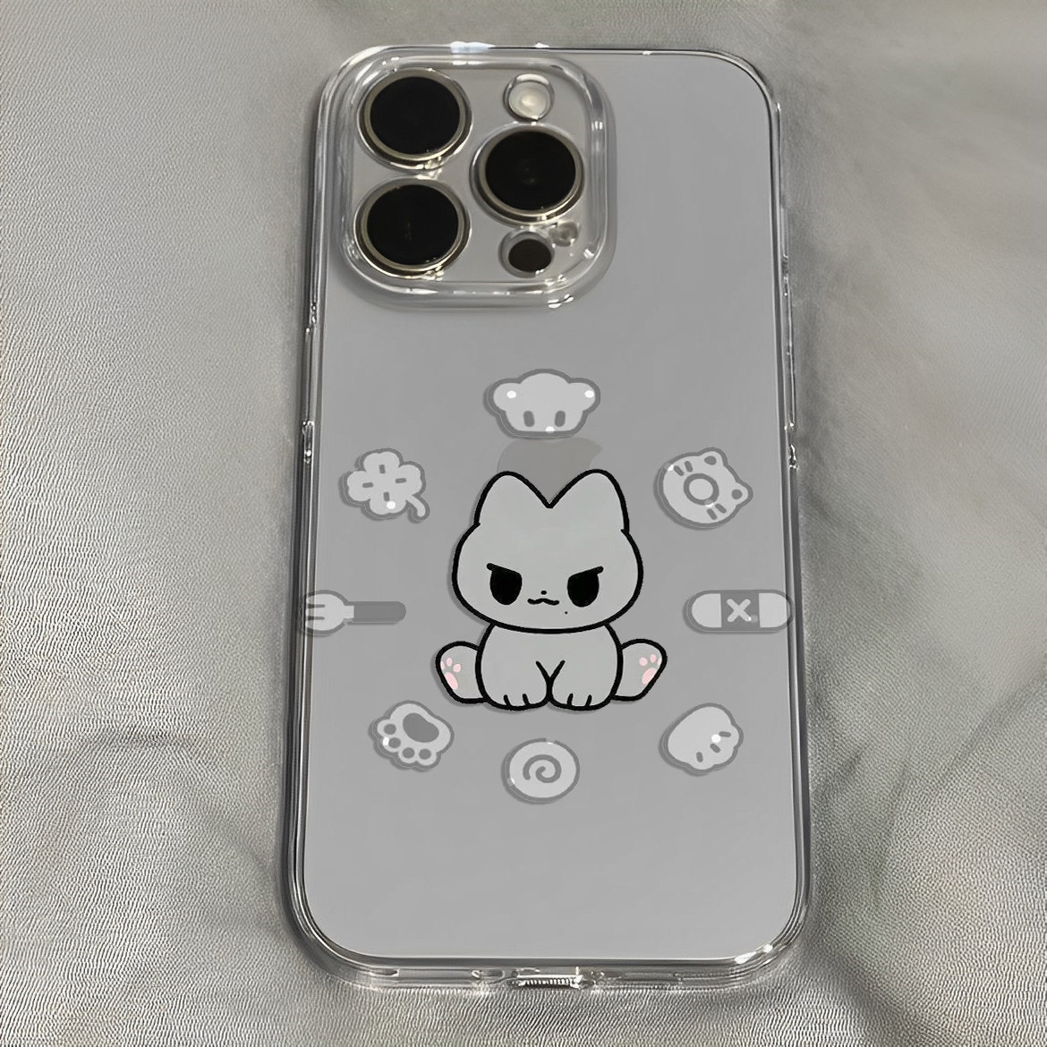 just猫趣味涂鸦呆萌柳智敏手机壳适用于iPhone苹果17小米17opporeno15华为vivo红米荣耀