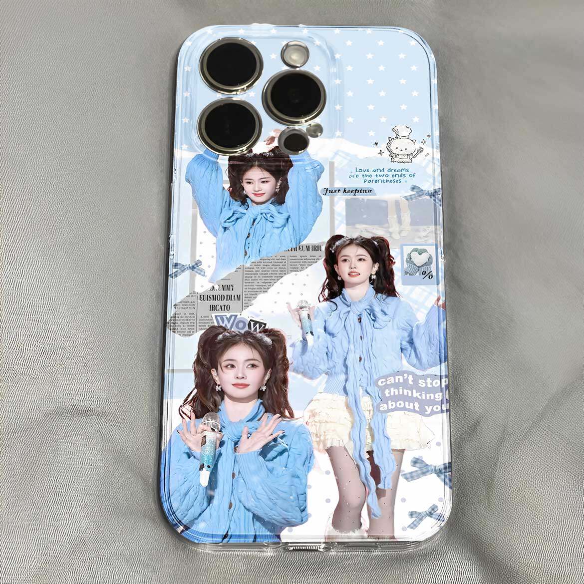白鹿拼贴星星波点可爱手机壳适用于iPhone苹果17小米17opporeno15华为vivo红米荣耀