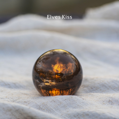 天然茶水晶烟晶原石打磨摆件