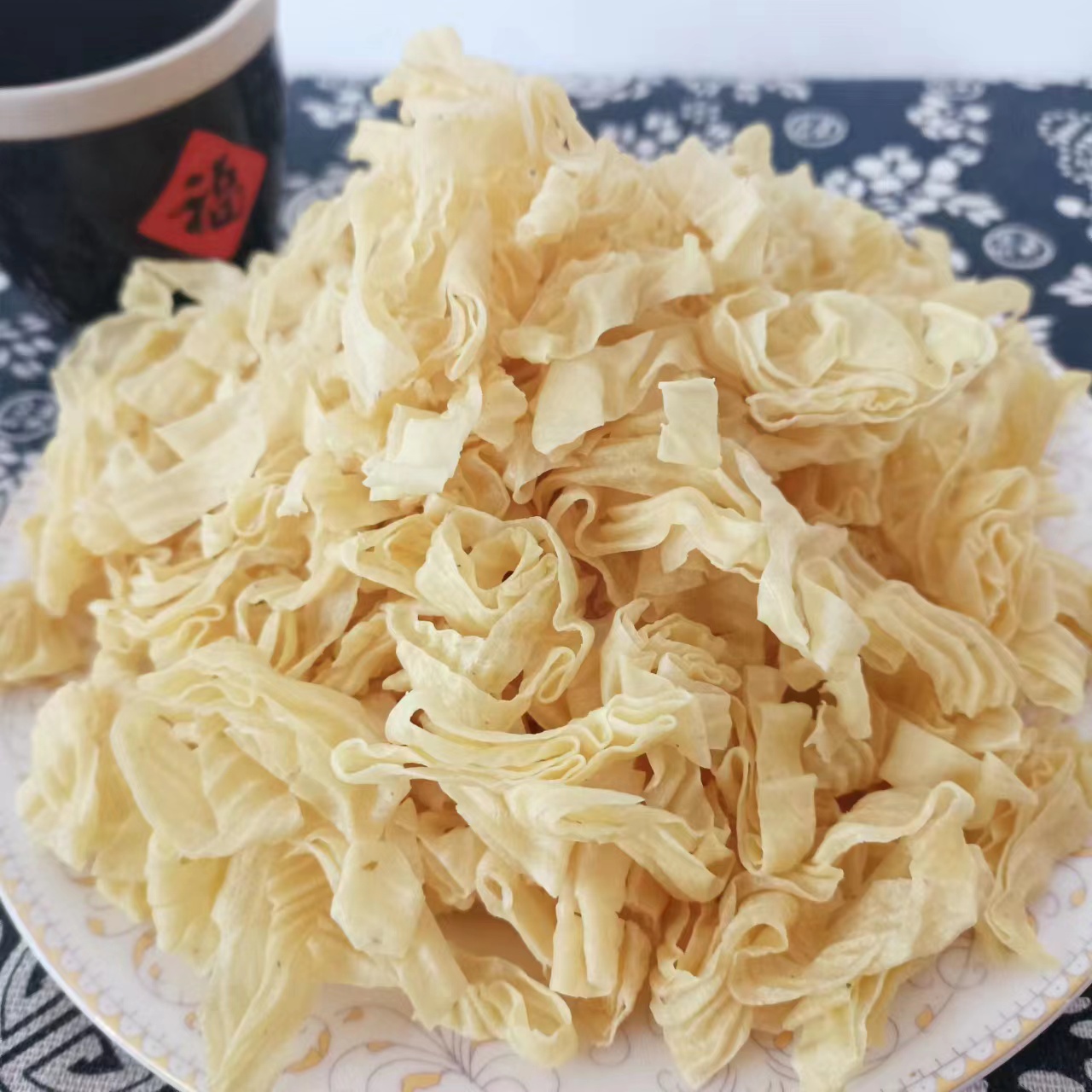 安徽安庆豆皮丝大豆拉丝蛋白菜 豆制品干货油豆皮 豆腐皮干豆皮