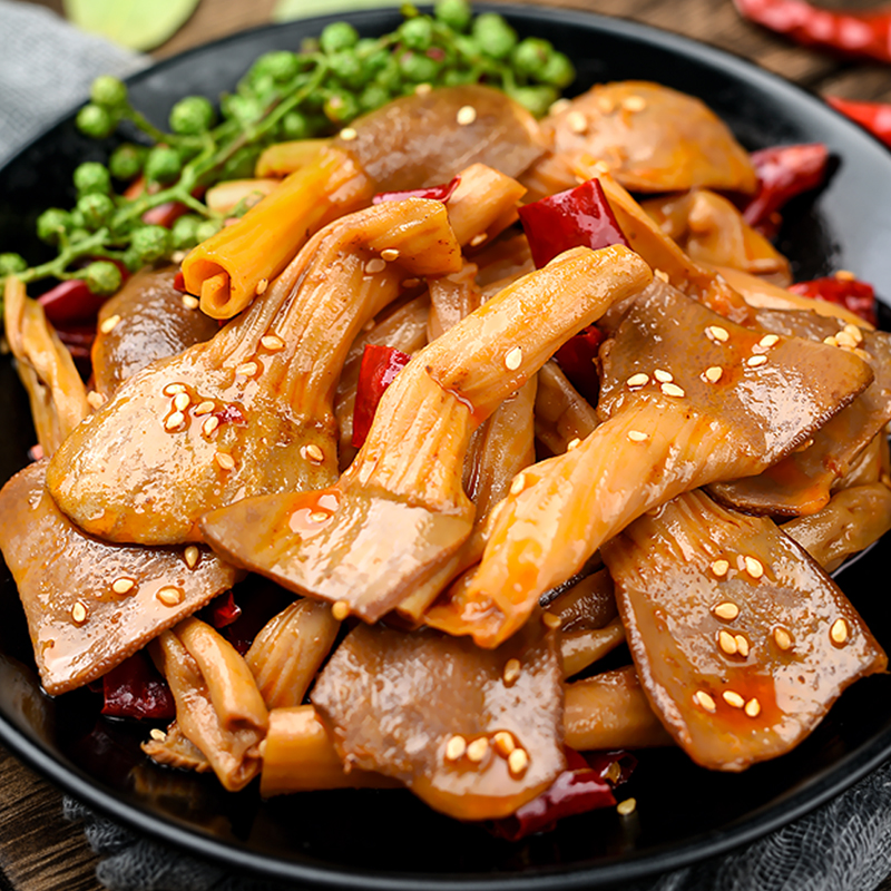 兔娘娘私房菜 爽脆鸭肠头 四川特产麻辣香辣鸭脆肠即食零食菌把