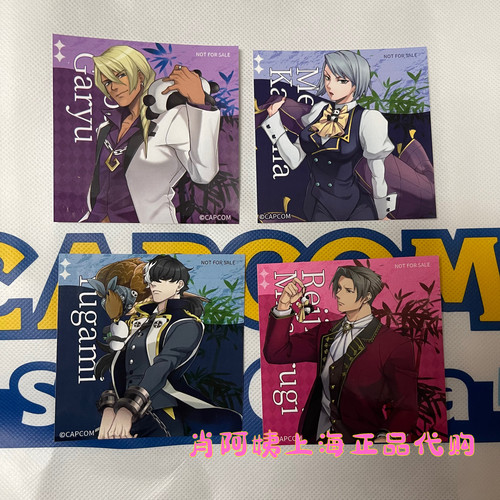 国内代购上海CAPCOM喀普康中心逆转裁判特典贴纸