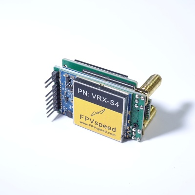 VRX-S4 图传双接收机 1.2/1.3GHz 9CH 直插FatShark Skyzone 眼镜