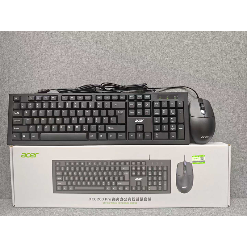 Acer/宏基OCC203pro有线键盘鼠标套装商务办公家用电脑笔记本台式