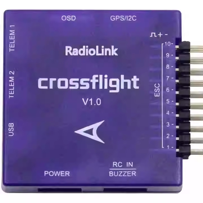 乐迪Crossflight飞控固定翼多旋翼直升机车船PIX APM ELRS高频头