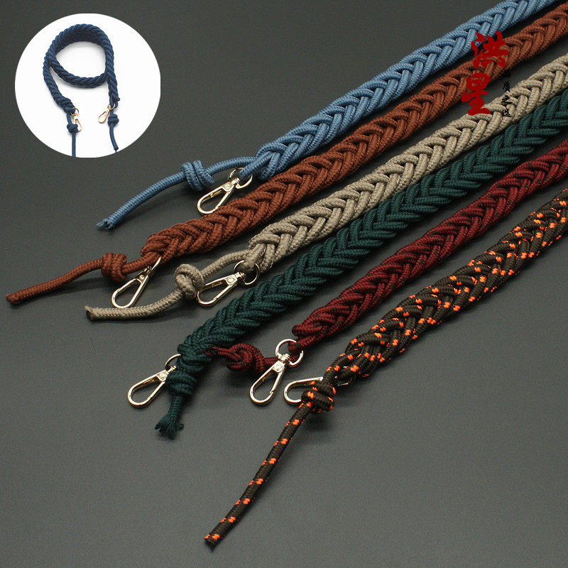 手工编织包带多彩包肩带挂绳ins风 单肩手提手拧绳斜跨细包带子