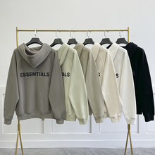 FEAR OF GOD FOG ESSENTIALS高街宽松休闲开衫拉链连帽卫衣外套潮