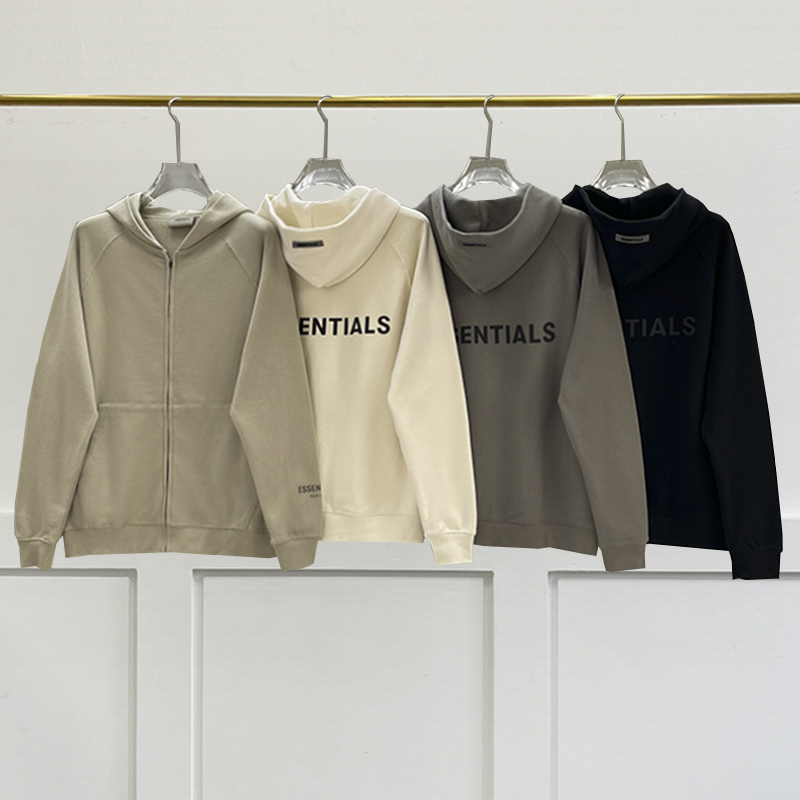 FEAR OF GOD FOG ESSENTIALS秋冬装宽松高街开衫连帽外套卫衣男潮