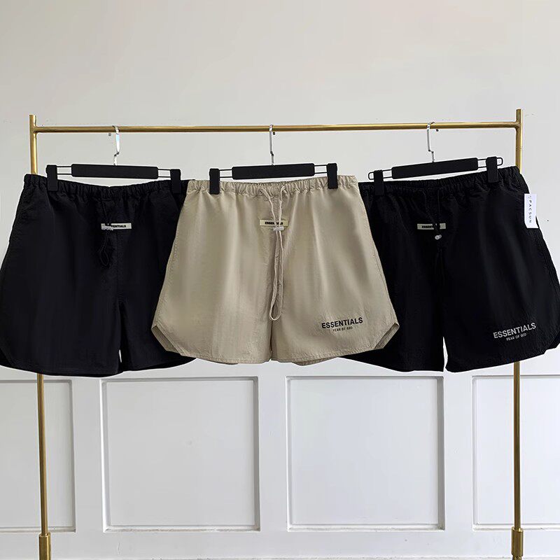fear of god复线essentials梭织fog 篮球运动反光短裤高街五分裤
