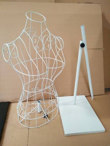 铁艺模特架女人服装道具 婚纱拍照淘宝 衣架白色平板脚服装拍照