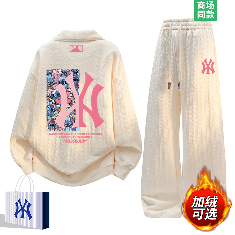 休闲运动套装男士加绒穿搭一整套