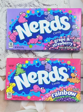 美国进口NeRds Candy维卡乐的滋牌彩虹粒粒糖果汁风味儿童糖果