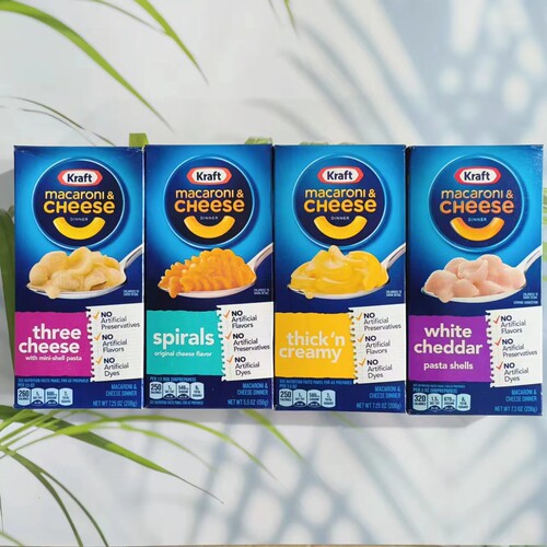 美国进口卡夫牌奶酪芝士通心粉意面烘焙用速食西餐Kraft Macaroni
