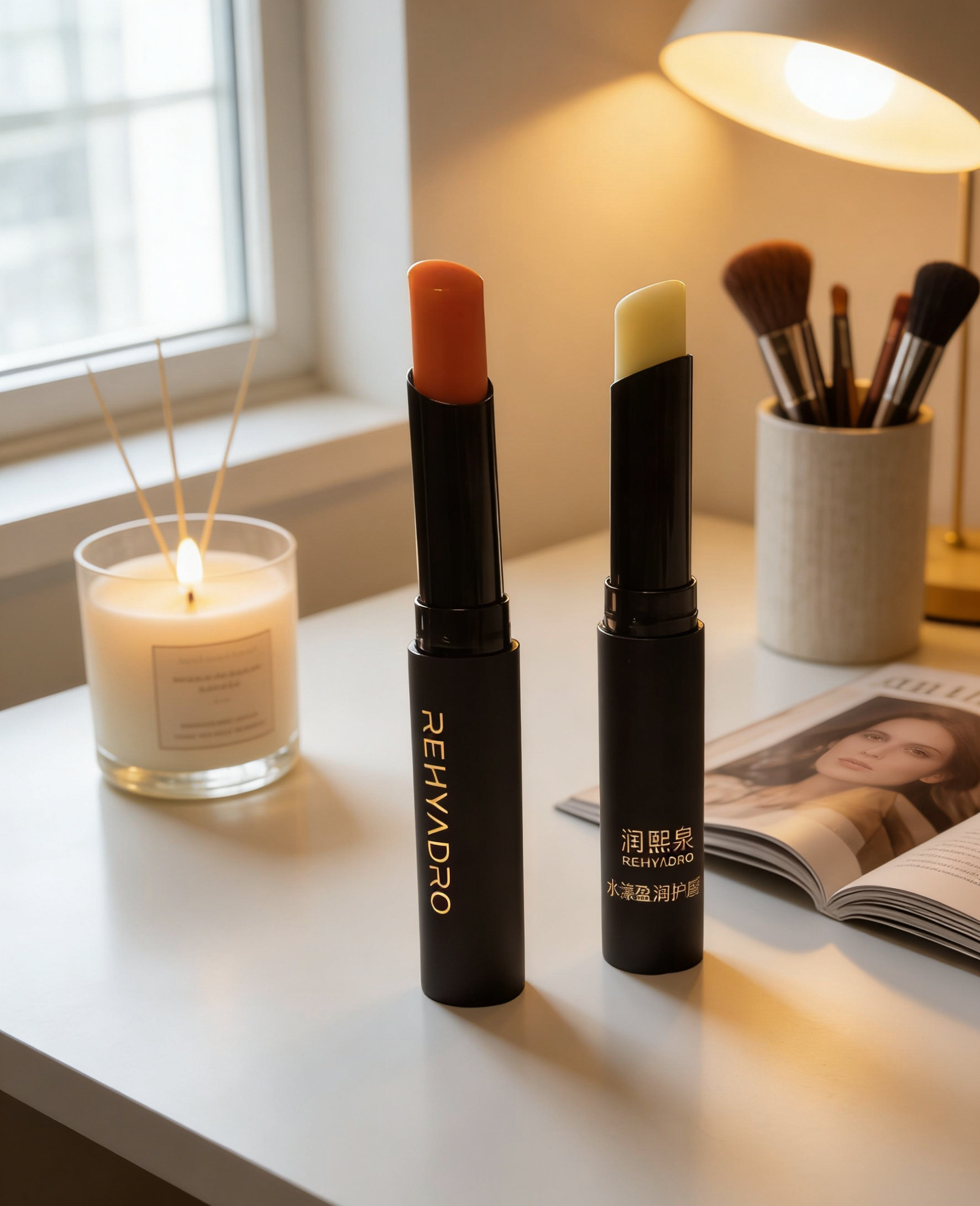 2支｜华熙生物润熙泉温感变色水漾盈润润唇膏护唇膏变色2g+无色2g