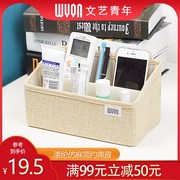 hộp nhựa trong suốt có nắp Cần thiết hàng ngày, văn học và nghệ thuật thanh niên máy tính để bàn hộp lưu trữ vải mảnh vụn phòng khách dày lên hộp lưu trữ hộp lưu trữ - Trang chủ hộp nhựa lock and lock