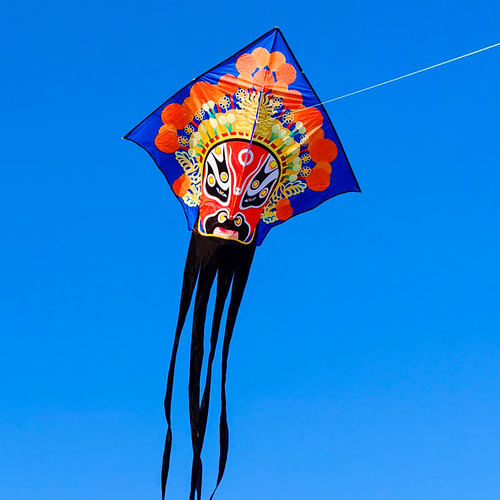 国潮风筝中国风京剧脸谱易飞大型