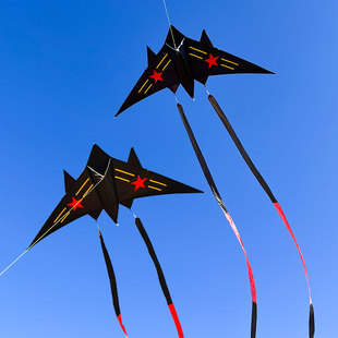同飞翔风筝战斗机飞机隐形战机大人专用大型高档微风易飞儿童潍坊