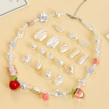 Ретро акриловые бусины из жемчуга, серьги ручной работы, аксессуар, аксессуары