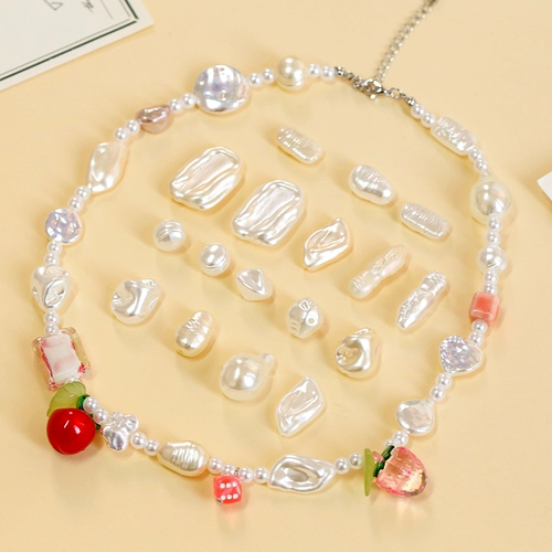 Ретро акриловые бусины из жемчуга, серьги ручной работы, аксессуар, аксессуары