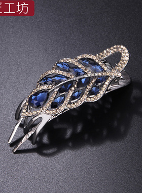 中年妈妈横夹发量少抓夹鸭嘴夹发夹后脑勺三齿发夹女2025新款高端