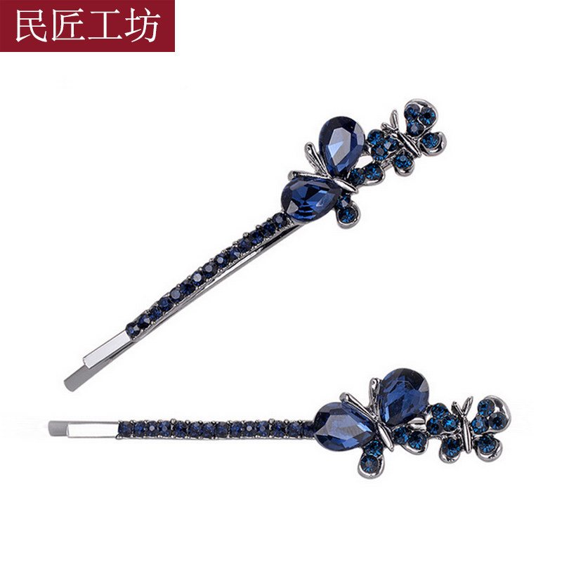 发夹一字少女侧边刘海简约风图片