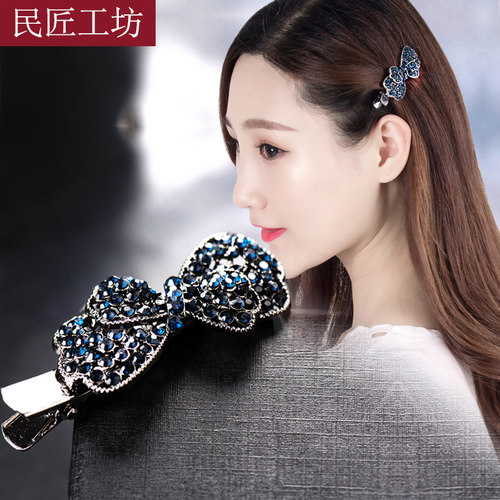 夹子头饰发夹侧边夏季边夹刘海夹蝴蝶结鸭嘴发夹女发卡2026年新款 - 封面