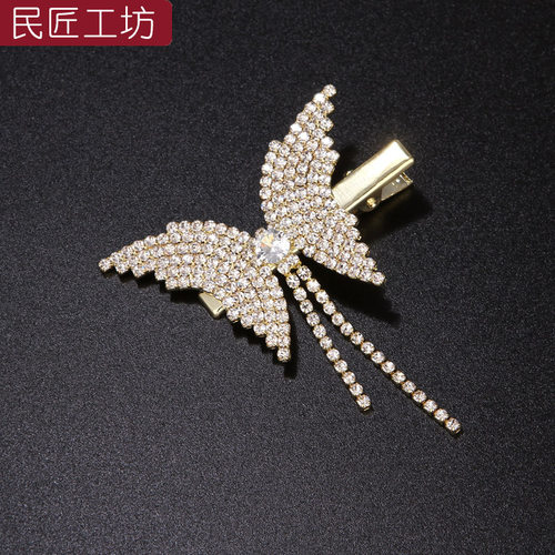 蝴蝶发夹侧边夹子后脑勺卡子头饰夏天鸭嘴夹发卡女夏季短发刘海夹 - 封面