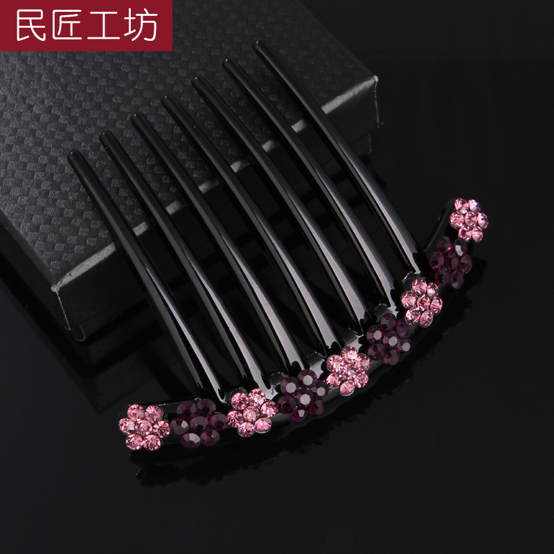 发簪女发卡妈妈款优雅七齿插梳