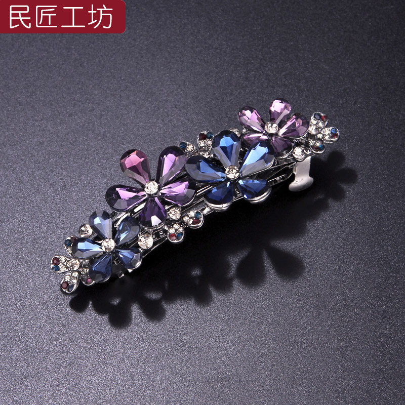 妈妈发夹后脑勺头顶韩国简约马尾