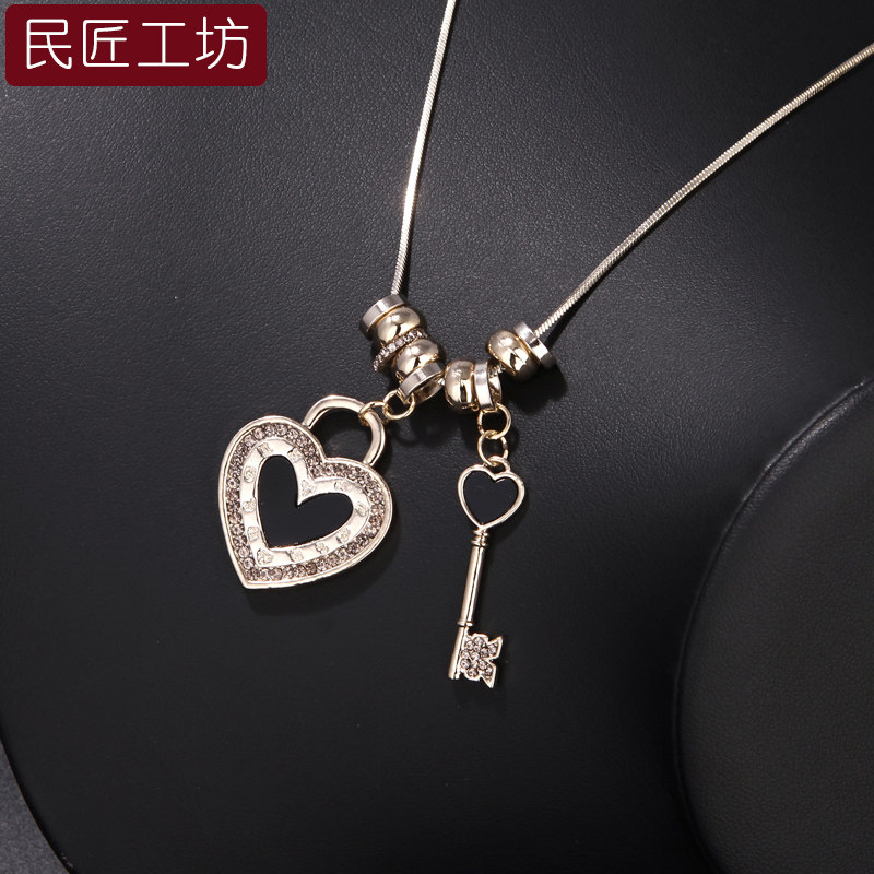 毛衣链长款2025年新款韩国版挂饰项链女ins高端大气简约学生百搭