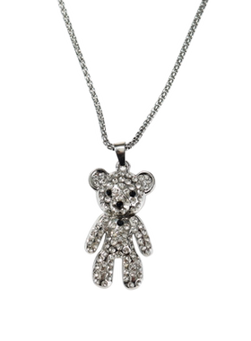 民匠工坊满钻小熊毛衣链简约百搭