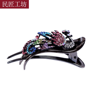 中老年发卡发饰盘发女士妈妈发夹三齿鸭嘴夹优雅成人抓夹大号中年