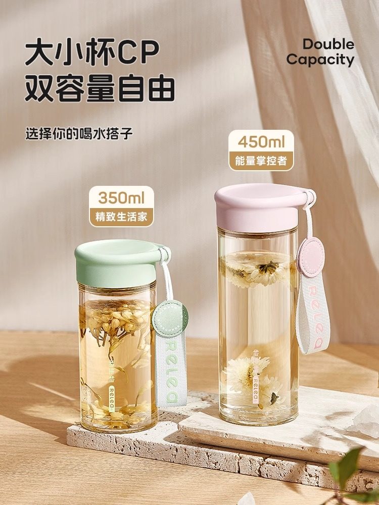 吴生物高硼硅迷你玻璃小便携女孩口袋小容量便携式耐高温水杯,餐饮具,玻璃杯,淘宝优惠券,粉丝福利购,淘宝优惠卷