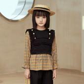 时尚 柏惠信子女童 春夏韩版 休闲假两件T恤BE210211426