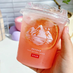 农夫山泉可食用冰杯一次性带冰块酒吧奶茶店伊利食用冰块40杯装
