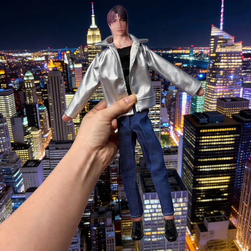 老鼠干玩偶换装搞笑连衣裙机车皮夹克装风格时尚潮流周边玩具配件